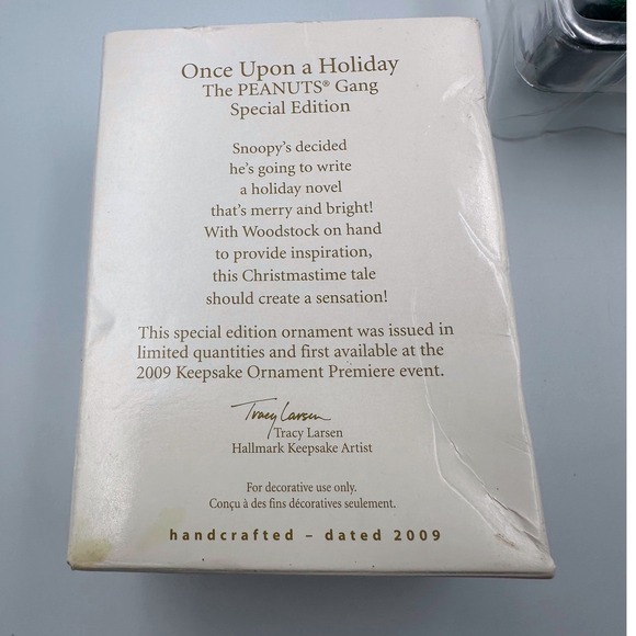 Hallmark Keepsake Ornament 2009 Special Edition Peanuts Once Upon A Holiday - Picture 5 of 5